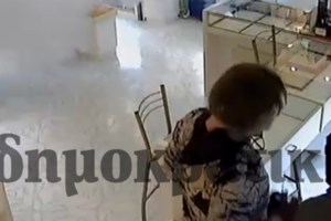 Κινηματογραφική διάρρηξη σε κοσμηματοπωλείο στη Γαστούνη