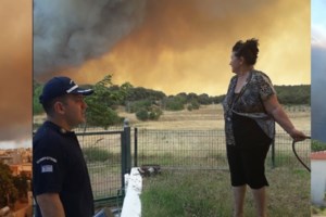 Φωτιά στην Αλεξανδρούπολη: Ανατριχιαστικό βίντεο, ήχησαν σειρήνες του πολέμου