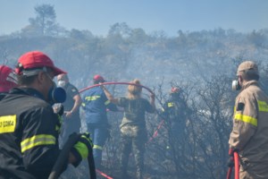 Φωτιά στο Ρέθυμνο: Εκκενώθηκε ξανά ο οικισμός του Αγίου Γεωργίου - Αναζωπυρώσεις σε Μέλαμπες και Αγία Γαλήνη  [εικόνες-βίντεο] - εικόνα 2