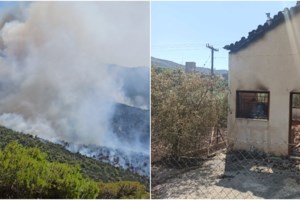 Πόρτο Γερμενό: Μαρτυρία για μηχανάκι που έφευγε όταν ξέσπασε η φωτιά