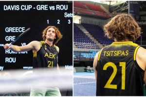 Στέφανος Τσιτσιπάς: Γλέντησε με συρτάκι την πρόκριση της Εθνικής Ελλάδος τένις στο World Group I του Davis Cup [βίντεο]
