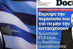 Η ανακοίνωση της Eurobank για την υπόθεση Παπαθανάση: Δύο αγωγές για τη μεταβίβαση περιουσίας στα παιδιά του