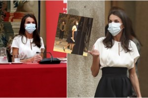 Η Βασίλισσα Λετίσια λατρεύει τα μπλε: Η baby blue φούστα & οι γόβες - καρδιές - εικόνα 12