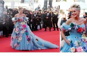 Η θεά με τα φλοράλ: Το ρομαντικό φόρεμα από άλλη εποχή της Σάρον Στόουν που συνδύασε με ασορτί γόβες - εικόνα 15