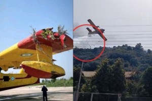 Ρέθυμνο: Μεγάλη φωτιά στα Ακούμια - Πνέουν ισχυροί άνεμοι 6 μποφόρ