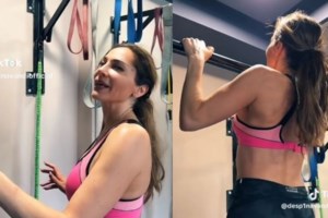 Δέσποινα Βανδή: Η glam punk εμφάνιση με ψηλόμεσο παντελόνι, ανδρικό μπλέιζερ και ημιδιάφανες γόβες - εικόνα 5