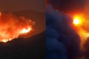 Θήβα: Μεγάλη φωτιά δίπλα στην Εθνική Οδό Αθηνών – Λαμίας [Βίντεο] - εικόνα 8