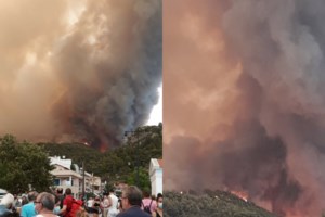 Νύχτα κόλαση στην Εύβοια: Καίγονται σπίτια στη Λίμνη - Εγκλωβισμένοι σε Κεχριές και Μουρτιά [εικόνες] - εικόνα 2