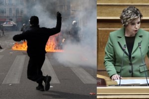 Επεισόδια στην Αθήνα: Η στιγμή που γερανός της ΕΛΑΣ γκαζώνει και περνάει ξυστά από διαδηλωτές - Διατάχθηκε έρευνα - εικόνα 2