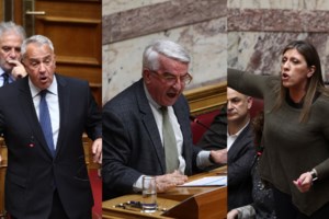 Τρελά γέλια στη Βουλή από Βορίδη-Αγαπηδάκη την ώρα συζήτησης για τα Τέμπη και με χημικά-μολότοφ να πέφτουν απ΄έξω "βροχή" - εικόνα 7