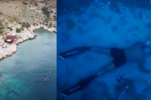 Βουλιαγμένη: Συνεχίζουν να ψάχνουν τον 34χρονο αγνοούμενο δύτη στο "πηγάδι του διαβόλου"
