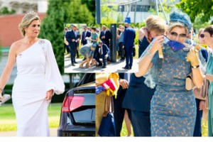 Βασίλισσα Μάξιμα: Η επιτομή της κομψότητας στην Αθήνα - Το δίχρωμο φόρεμα και οι θεϊκές ημιδιάφανες γόβες