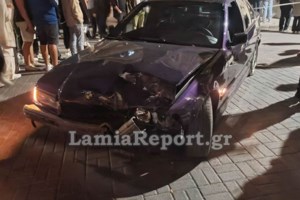 Λαμία: Βίντεο - ντοκουμέντο από την τρελή πορεία IX που χτύπησε 16χρονη και παρέσυρε μηχανάκι