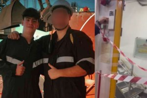 Θάνατος 20χρονου ναυτικού: Τι δείχνει το βίντεο που κατέγραψε το δυστύχημα - Απεργούν οι ναυτεργάτες - εικόνα 2
