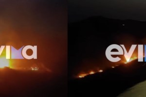 Φωτιά στη Μεσσηνία: Καναντέρ και επίγειες δυνάμεις στη μάχη με τις φλόγες σε δασική έκταση στην Αρσινόη