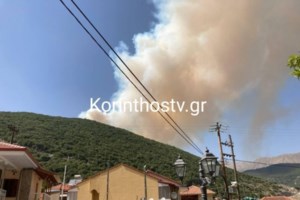 Ολονύχτια μάχη με τις φλόγες στην Ορεινή Κορινθία - Τρία τα μέτωπα - Δυο συλλήψεις, έκαναν ηλεκτροσυγκόλληση στο δάσος - εικόνα 4