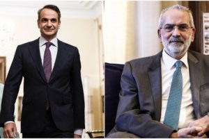 Ανέλαβε υπηρεσιακός πρωθυπουργός ο Σαρμάς - Του παρέδωσε τον μπλε φάκελο ο Μητσοτάκης - εικόνα 4