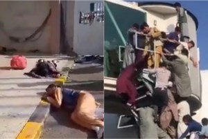 Χάος στο Αφγανιστάν: Απελπισμένοι πέφτουν στο κενό από τα αεροπλάνα που εγκαταλείπουν τη χώρα- Βίντεο σοκ - εικόνα 2