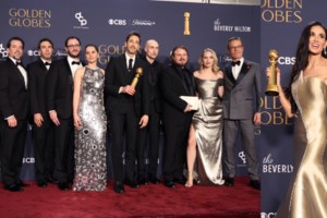 Νίκη της Ντέμι Μουρ στις Χρυσές Σφαίρες: Οι ξέφρενοι πανηγυρισμοί με τις κόρες της να χοροπηδούν [βίντεο]