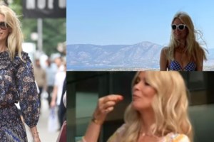 Κλόντια Σίφερ: Απολαμβάνει τις διακοπές της στη Σαντορίνη - "Οικογένεια, φίλοι και καλή θέα", γράφει το top model - εικόνα 2