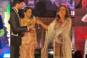 Ξεφάντωσαν στον ινδικό γάμο της χρονιάς ο γιος του Τραμπ, Ντον Τζούνιορ και η λαμπερή ξανθιά σύντροφός του - εικόνα 6