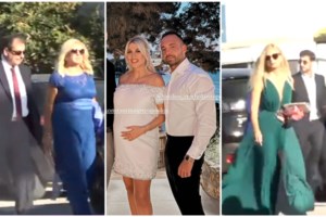 Με ροζ νυφικό και φτερό στο κεφάλι στον γάμο της η Ελεονώρα Μελέτη: "Καταπληκτικό σαν ρομπούλα" - εικόνα 2