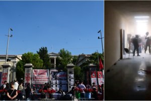 Στο Πολυτεχνείο Πάνος Ρούτσι και Ηλίας Παπαγγελής - "Να μην υπάρξει ποτέ ξανά άλλος σταθμός που θα γίνει τάφος" [βίντεο]