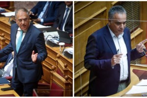 Άγριος καυγάς Θεοδωρικάκου - Σκουρλέτη στη Βουλή: "Εμένα δεν θα μου μιλάς έτσι, ακούς;" - Πλακώθηκαν και στον διάδρομο