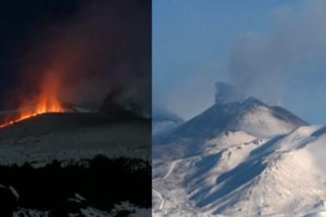 Μοναδικές εικόνες από την Αίτνα: Σκιέρ να κάνουν σλάλομ δίπλα στη λάβα [βίντεο] - εικόνα 7