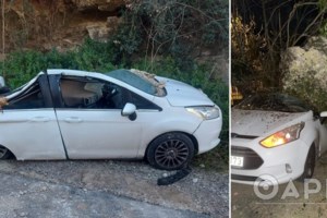 Χανιά: Φαντάρος γλίτωσε από θαύμα - Πέτρα από τα Ενετικά Τείχη έπεσε στο κεφάλι του  [εικόνες]