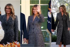 Μελάνια Τραμπ: Η ασυνήθιστα cozy εμφάνιση με oversized παλτό & φαρδιές μπότες - εικόνα 9