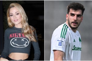 Φουντώνει το love story Ελένης Βουλγαράκη και Φώτη Ιωαννίδη: Το φιλί - αφιέρωση για το γκολ που έβαλε στην ΑΕΚ - εικόνα 5