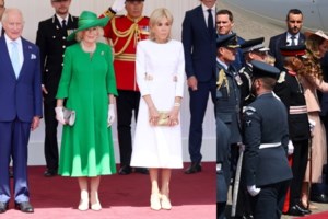 Τα highlight ενός βασιλικού δείπνου: Ο Μακρόν που έκλεισε το μάτι στην Κέιτ και οι σερ Μικ Τζάγκερ και Έλτον Τζον - εικόνα 10