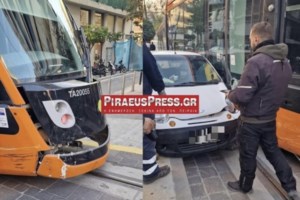 Πειραιάς: Μάστιγα τα τροχαία με το Τραμ - Νέα σφοδρή σύγκρουση συρμού με ταξί