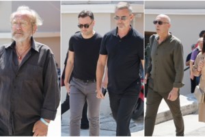 Γεράσιμος Μιχελής: Συντετριμμένη η παρέα του "Παρά Πέντε" αποχαιρέτησε τον "κακό" [εικόνες]