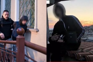 Πατήσια: Ξεκόλλησε ο σταυρός φαρμακείου και τραυμάτισε 15χρονη στο κεφάλι [βίντεο]