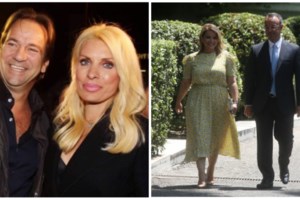 Ελένη Μενεγάκη: Λαμπερή με total pink look με one shoulder φόρεμα και ροζ αξεσουάρ - εικόνα 5