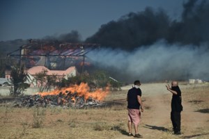 Φωτιά στην Κερατέα: Σπαρακτικές εικόνες στα μέτωπα - "Πάει το δασάκι μου, πάει, τελευταία φορά που σε βλέπω"