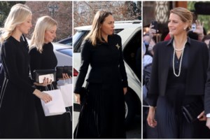 Παύλος - Μαρί Σαντάλ: Χαλαροί για φαγητό στο κέντρο της Αθήνας με την Ολυμπία και τον Αχιλλέα [εικόνες]