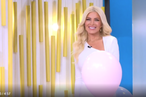 Ελένη Μενεγάκη: Πρεμιέρα στα κόκκινα - Το εντυπωσιακό στούντιο - κήπος, η αμηχανία και η συγκίνηση - εικόνα 6