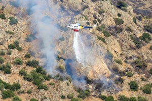 Φωτιά στην Αγία Μαρίνα Κορωπίου: Καίει χορτολιβαδική έκταση - Επιχειρούν και εναέρια μέσα