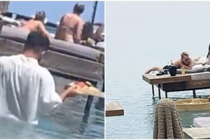 Ρόδος: Παρέμβαση εισαγγελέα για τον "κολυμβητή" εργαζόμενο που σέρβιρε μέσα στη θάλασσα - εικόνα 5