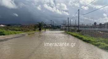 Σαρώνει η κακοκαιρία Byron: Πλημμύρες σε Ρόδο, Ζάκυνθο και Κρήτη - 112 για Μάνη, Ευρώτα και Πιερία