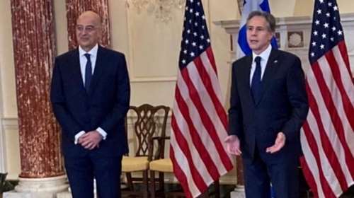 Συνάντηση Δένδια-  Μπλίνκεν: Στο μενού η στρατηγική συνεργασία Ελλάδας- ΗΠΑ, τα ενεργειακά και η τουρκική παραβατικότητα