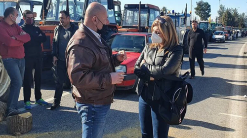 Η βουλευτής του ΠΑΣΟΚ Λιακούλη &quot;ευλογεί&quot; τα μπλόκα των αγροτών και προκαλεί αντιδράσεις- Το σχόλιο Ανδρουλάκη