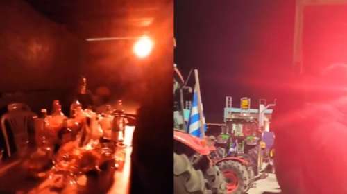 Μεράκλωσαν στο Κιάτο: Αγρότες και κτηνοτρόφοι έστησαν... μπουζούκια στο μπλόκο [βίντεο]