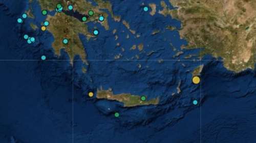 Σεισμική δόνηση 4,5 R στη Ρόδο