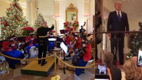 Αδιόρθωτος ο Τραμπ: Χριστουγεννιάτικα &quot;κορονο-πάρτι&quot; στον Λευκό Οίκο χωρίς μάσκες και αποστάσεις [Βίντεο]