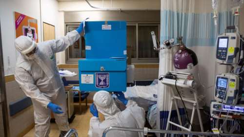 Συγκλονιστικές εικόνες με κάλπες σε ΜΕΘ για τις εκλογές στο Ισραήλ - Ειδικά εκλογικά τμήματα για ασθενείς σε &quot;καραντίνα&quot;