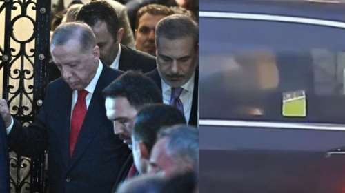 Ο Ερντογάν φεύγοντας για το αεροδρόμιο της Αθήνας έβλεπε ποδόσφαιρο μέσα στη λιμουζίνα του [Βίντεο]
